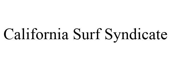  CALIFORNIA SURF SYNDICATE