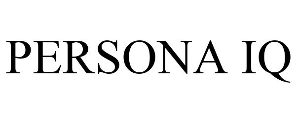 Trademark Logo PERSONA IQ