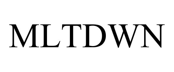 Trademark Logo MLTDWN