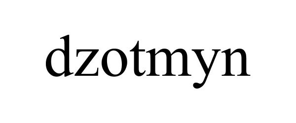 Trademark Logo DZOTMYN