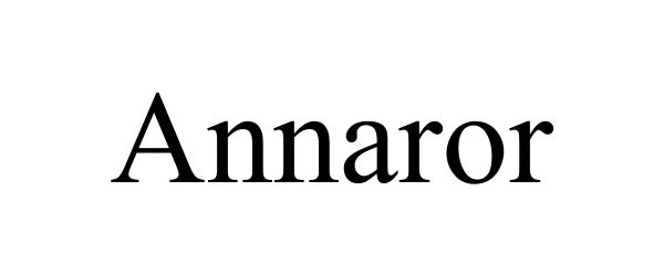 Trademark Logo ANNAROR