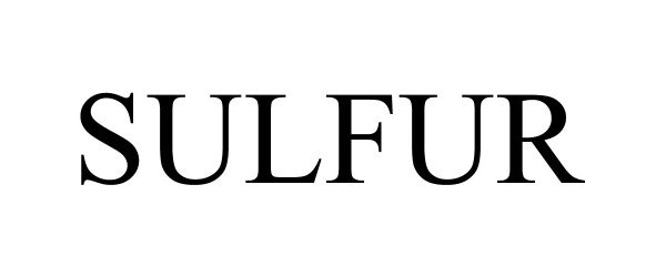 Trademark Logo SULFUR