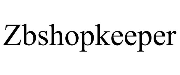 Trademark Logo ZBSHOPKEEPER