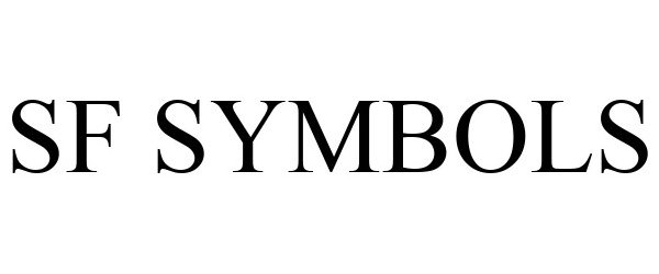 Trademark Logo SF SYMBOLS
