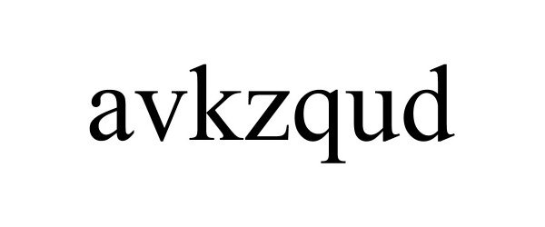 Trademark Logo AVKZQUD