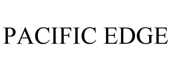 Trademark Logo PACIFIC EDGE