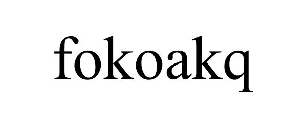 Trademark Logo FOKOAKQ