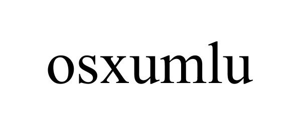 Trademark Logo OSXUMLU