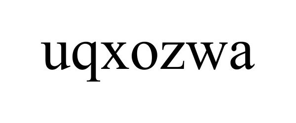 Trademark Logo UQXOZWA