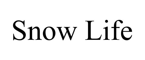Trademark Logo SNOW LIFE