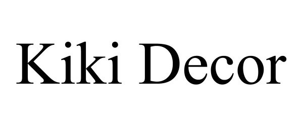 Trademark Logo KIKI DECOR