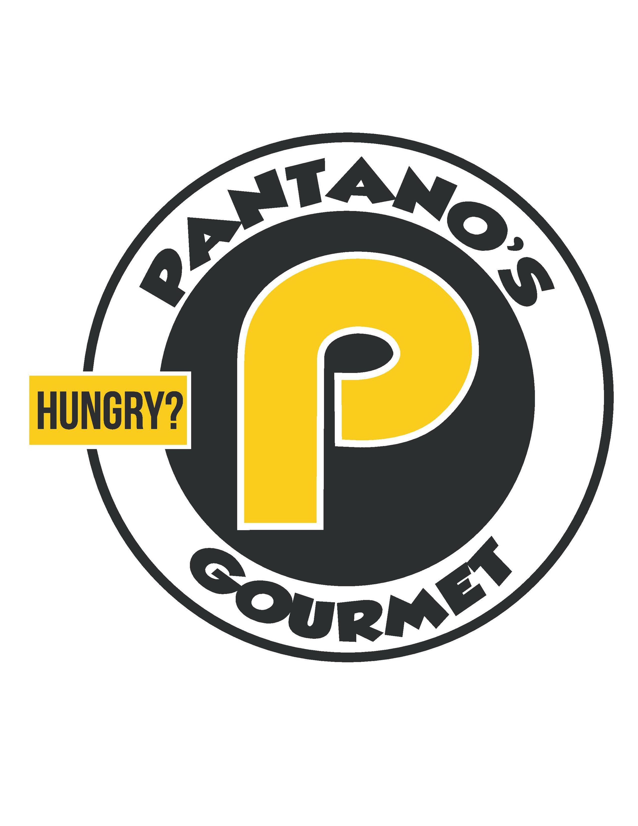  THE WORDS "PANTANO'S", "GOURMET", "HUNGRY?", AND "P"