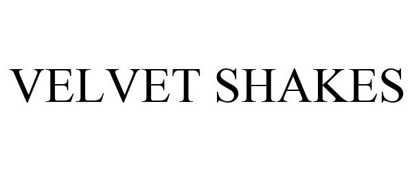 Trademark Logo VELVET SHAKES