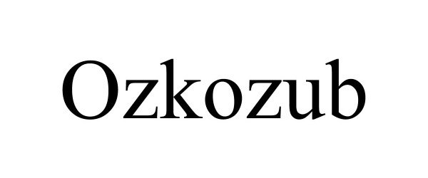 Trademark Logo OZKOZUB