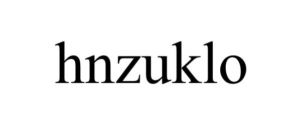Trademark Logo HNZUKLO