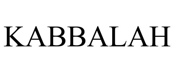 Trademark Logo KABBALAH