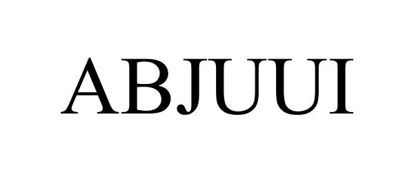 Trademark Logo ABJUUI