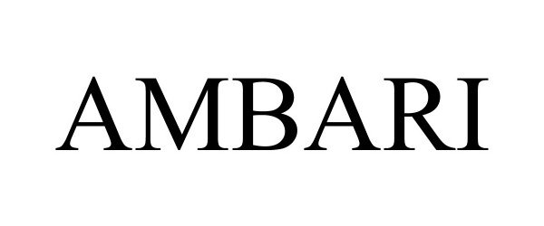 Trademark Logo AMBARI