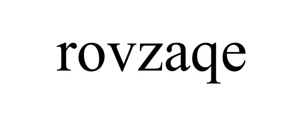 Trademark Logo ROVZAQE