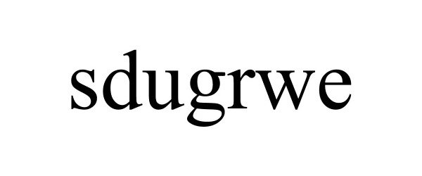 Trademark Logo SDUGRWE