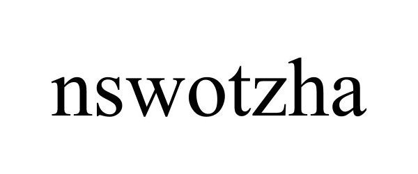Trademark Logo NSWOTZHA
