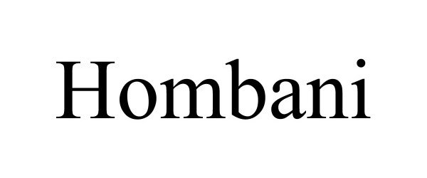Trademark Logo HOMBANI