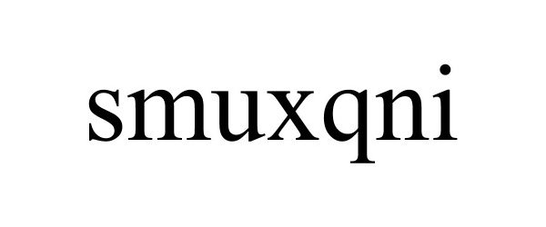 Trademark Logo SMUXQNI