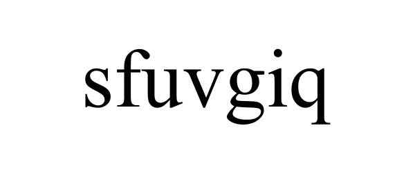 Trademark Logo SFUVGIQ