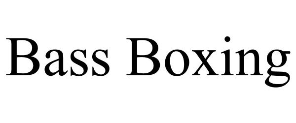 Trademark Logo BASS BOXING