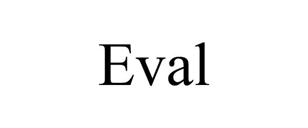 Trademark Logo EVAL