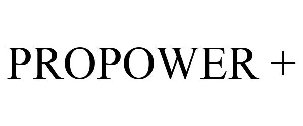 Trademark Logo PROPOWER +
