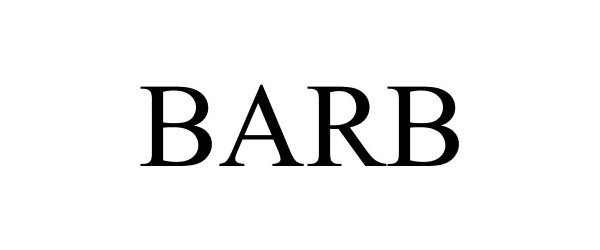 Trademark Logo BARB