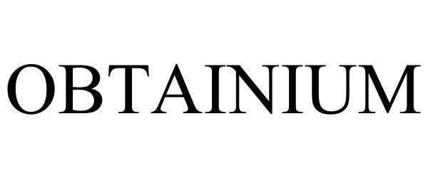 Trademark Logo OBTAINIUM