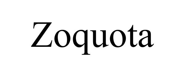 Trademark Logo ZOQUOTA