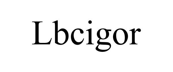 Trademark Logo LBCIGOR