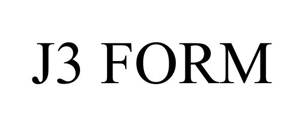 Trademark Logo J3 FORM
