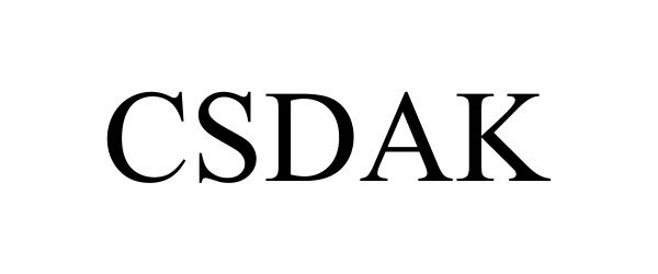 Trademark Logo CSDAK