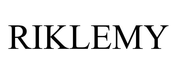 Trademark Logo RIKLEMY