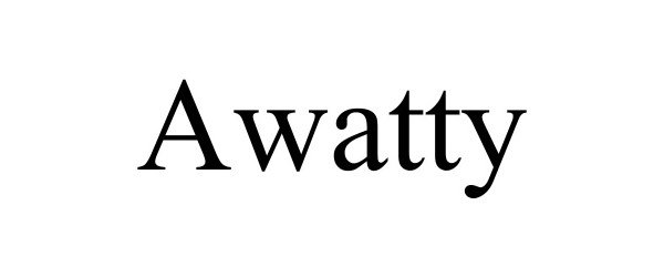 Trademark Logo AWATTY