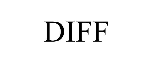 Trademark Logo DIFF
