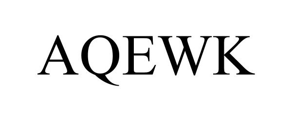 Trademark Logo AQEWK