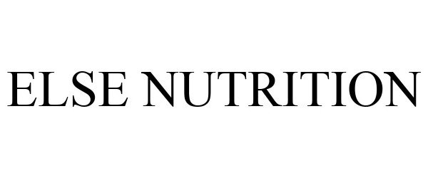 Trademark Logo ELSE NUTRITION