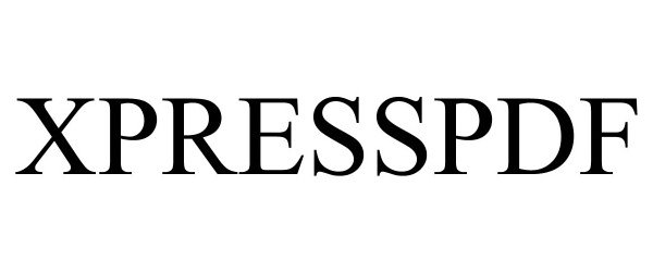 Trademark Logo XPRESSPDF
