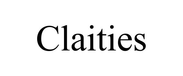  CLAITIES