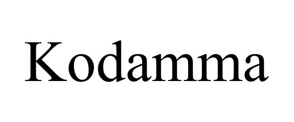 Trademark Logo KODAMMA