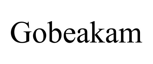 Trademark Logo GOBEAKAM