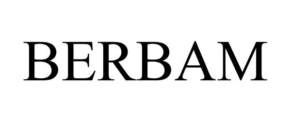 Trademark Logo BERBAM