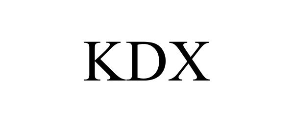 Trademark Logo KDX
