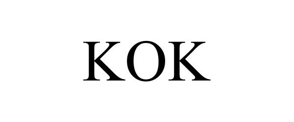 Trademark Logo KOK