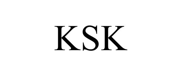 Trademark Logo KSK
